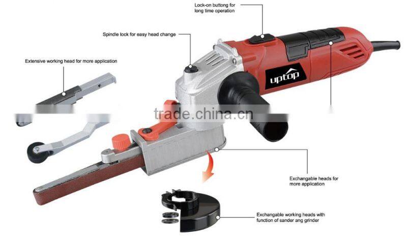 angel grinder change to belt sander