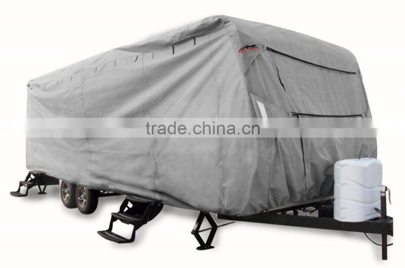 Waterproof 3 Layers Nonwoven Fabric Travel Trailer Caravan Motorhome RV Cover