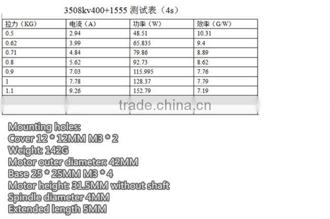 Crazy Motor 3508 KV400 KV590 KV Motor Designed for medium-sized multi-rotor aerial design