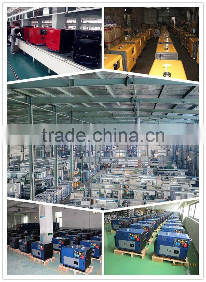 5KW silent diesel generator with 186FA engine,air cooled,small genset for homeuse