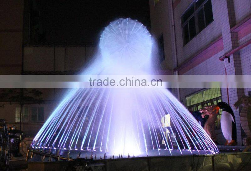Decorative outdoor water steel ball fountains