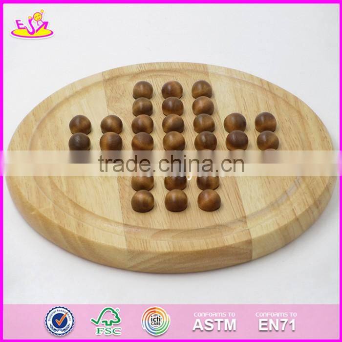 2017 New design children educational wooden chess checkers set W11A051
