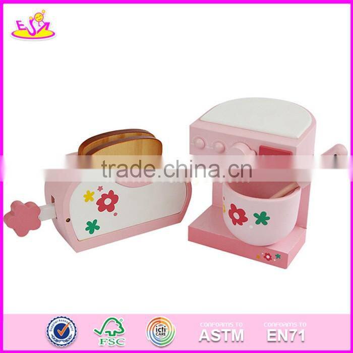 2017 New products children pretend play miniature wooden toaster toy W10D154