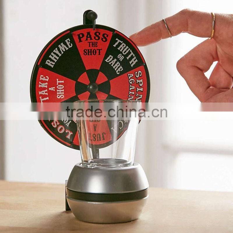 Alibaba trade assurance spin the short duinking galss game