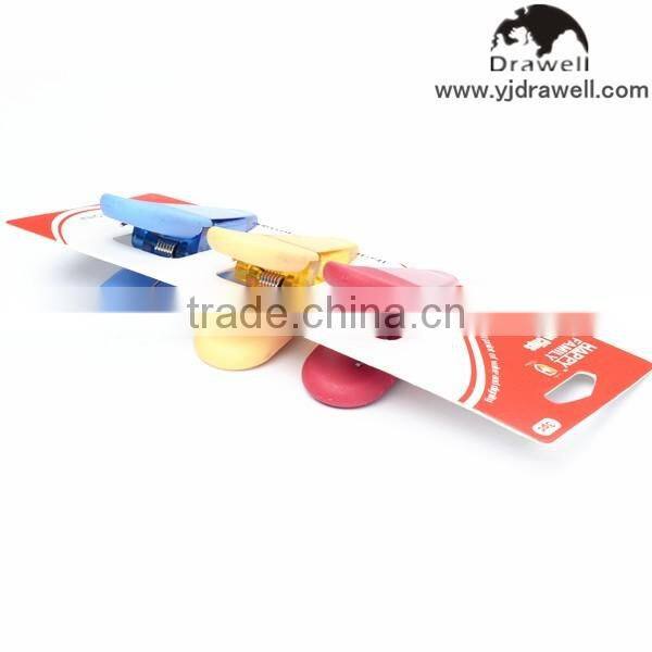 MC-8568 3 PC Colorful Refrigerator Magnet Clips with Comfort Grip Handle