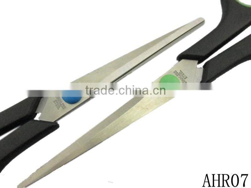 2016 hot sale stainless steel scissor with plastic handle