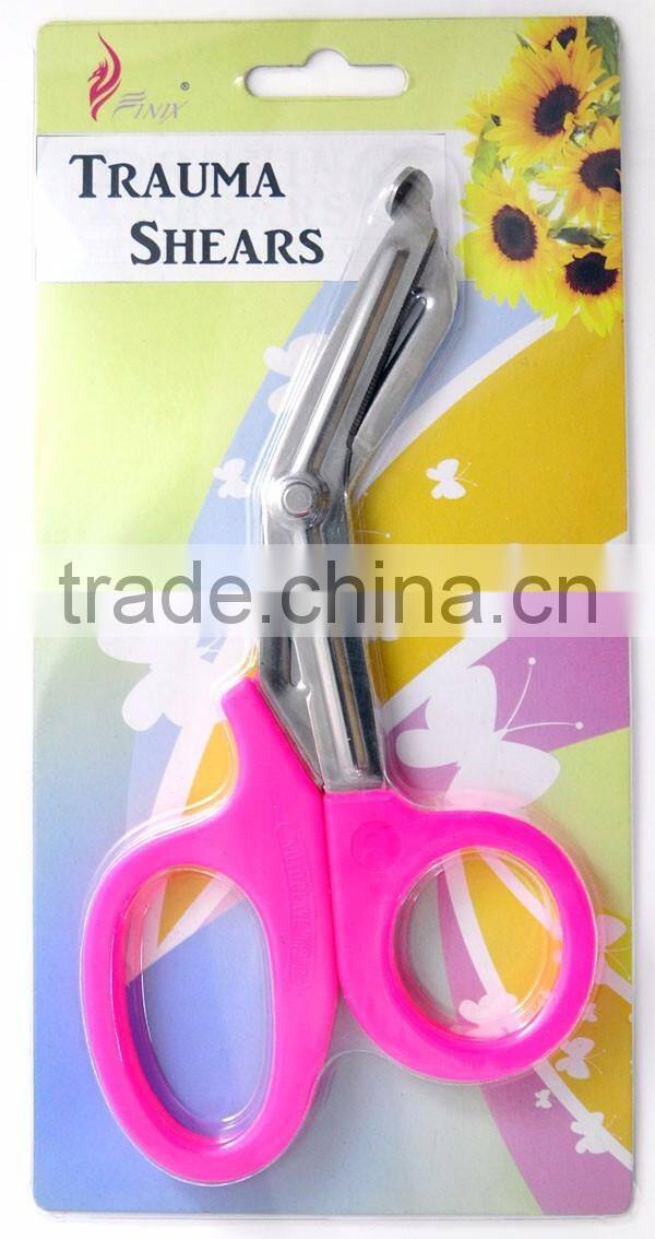 Black Non-Stick Fluoride Coated EMT Trauma Shears and Utility Bandage Scissors