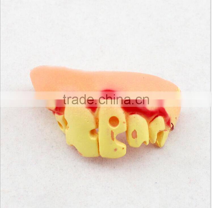 Halloween party fake teeth PVC fake teeth props fake teeth
