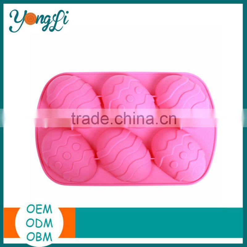 6 Cup Silicone Cake Baking Mold Microwave Safe Silicone Egg Pan