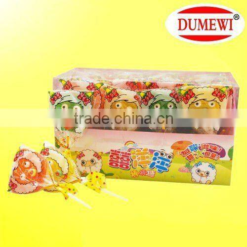 21g Kung Fu Panda Shaped Jelly Pop Candy Fruity Lollipop