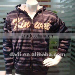 BRAZIL Men's Fleece Striped Sweatshirts Jacket BW701