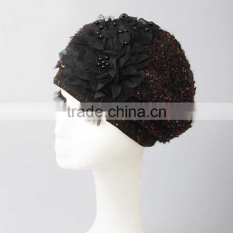 Custom Design High Quality Knitting Ivy Cap Fashion Ladies Ivy Cap With Your Own Logo