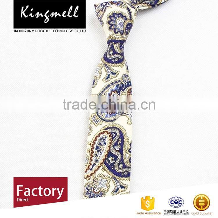 Custom cotton linen men's classic neck tie