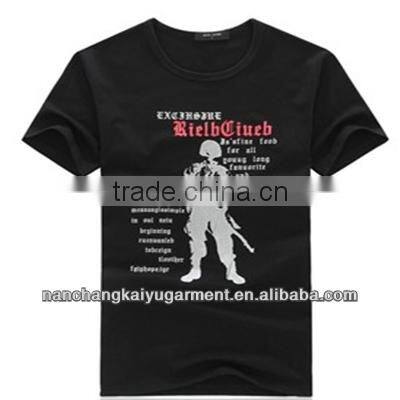 2014 New Arrival Men's Fashion Short Sleeve Casual Printing Patterns Design T-shirt