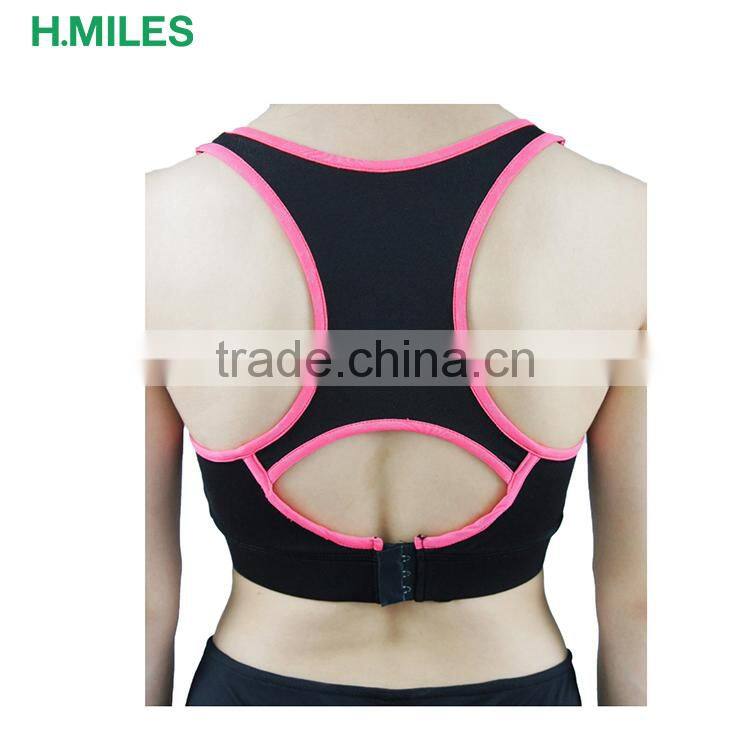 Custom blank push up hot sexy girls gym fitness ladies sportwear yoga sports bra top
