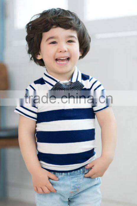 2016 stripe printing t shirt fashion children clothes kid