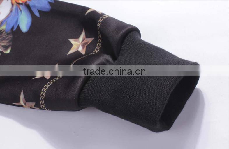 custom winter High Fashion customize Heavy Weight Fleece sport fashion Hoodies with floral printed Sweatshirt for Men