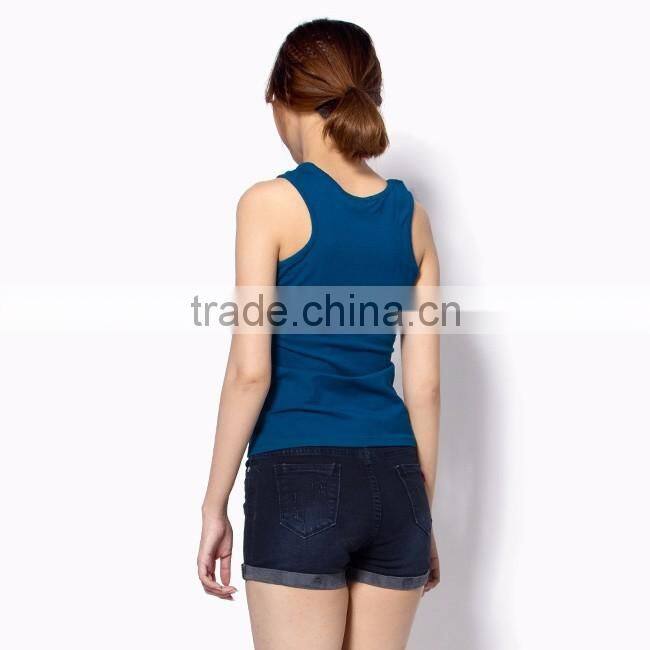 New cutting style of tank top, blank women tank top, custom tank top