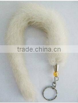 CX-R-10A Custom 100% Real Mink Fur Tail Key Chain