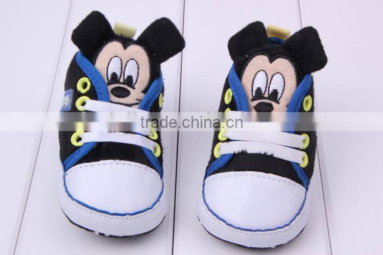 wholesale baby boys and girls Minnie and Mickey shoes child shoe newborn baby walking shoe