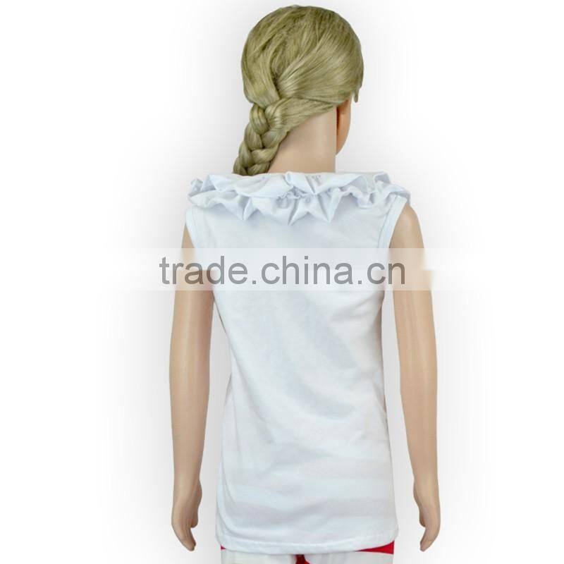 Wholesale Baby Girls Top High Quality Children Coat Kids Ruffle Top