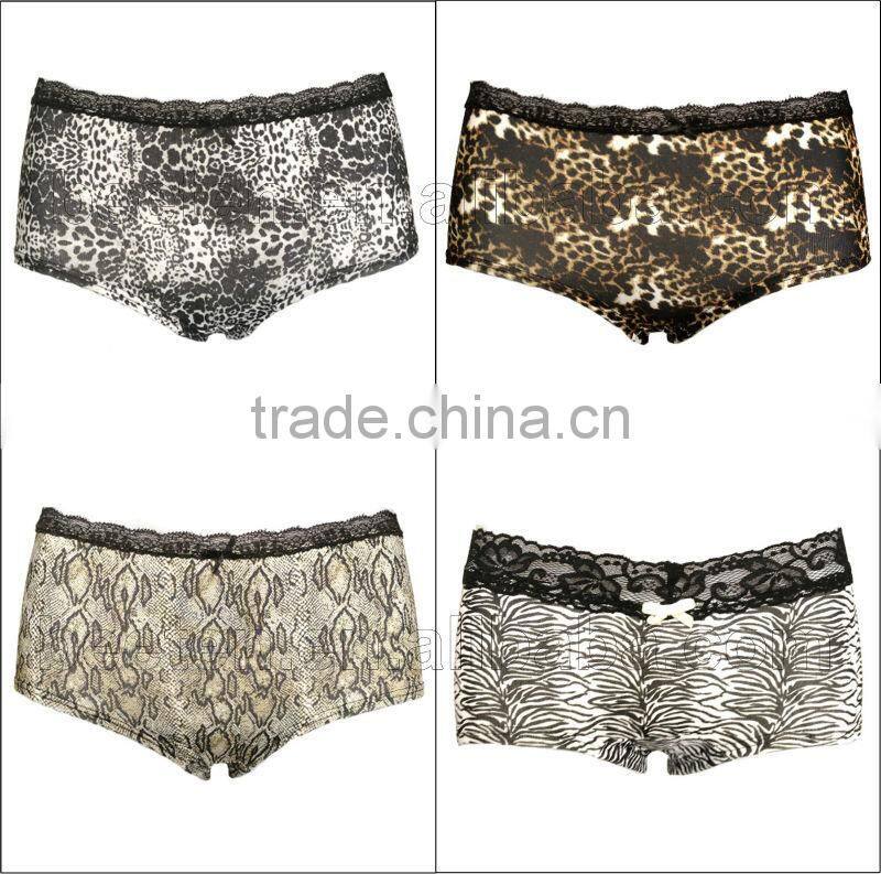 microfiber ladies boxer hipster