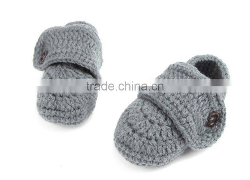 2015 new cute hand made baby shoes crochet baby walking shoes
