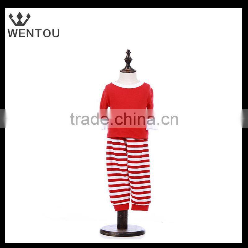 Wholesale monogrammed stripe Valentines pajamas