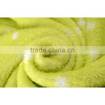 2016 hot sale star printed coral fleece fabric