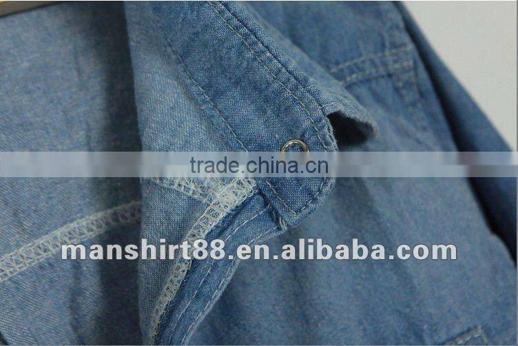 High quality 100%Cotton Denim long sleeve Shirt for men