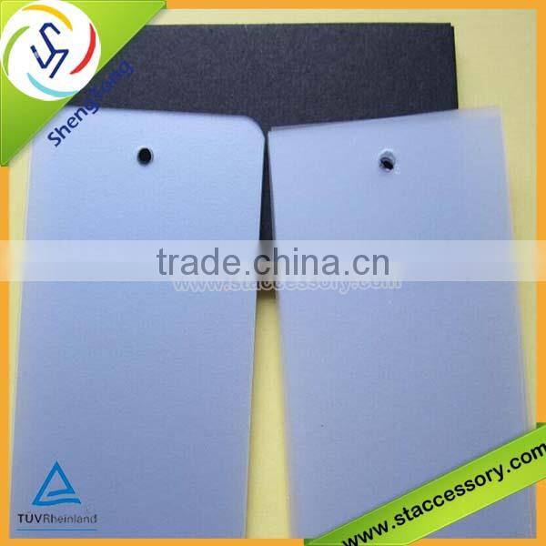 custom plastic clothing hang tag for garment hang tag