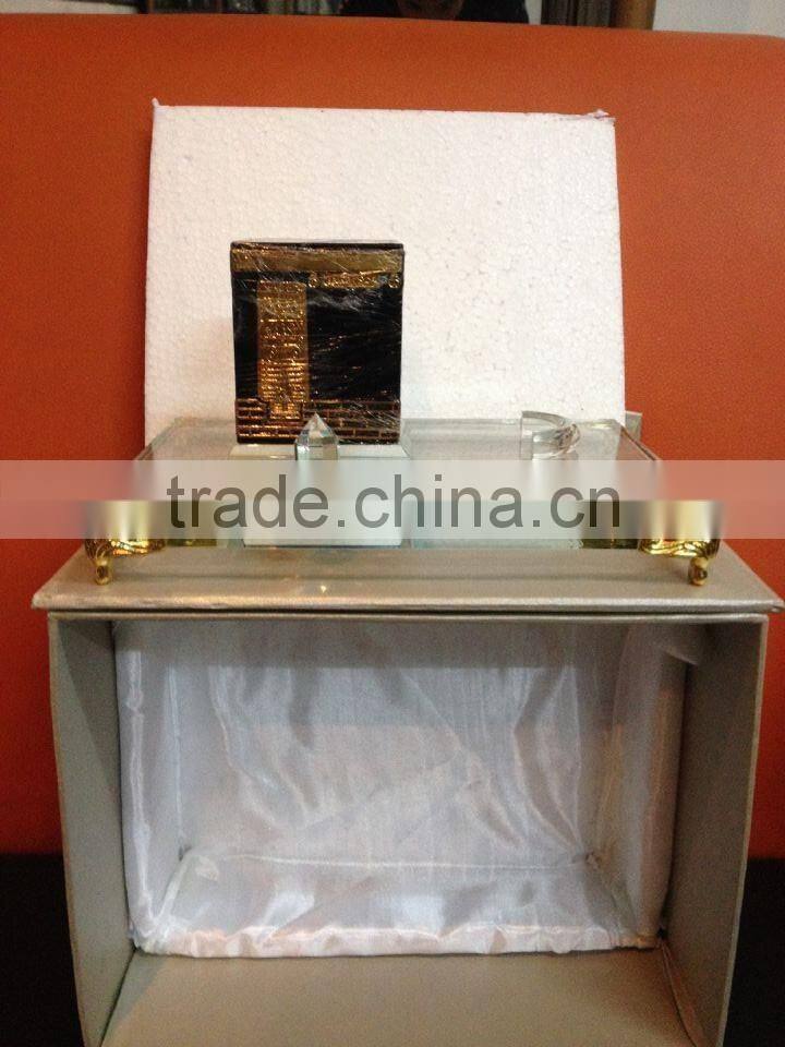 Wholesale Saudi Royal Makkah Clock Tower Crystal Model Manufacture For makkah Souvenir