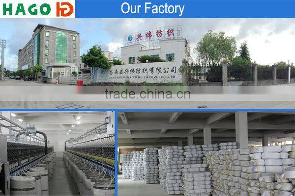 Ne20s/1 recycled yarn cotton yarn dyed stripe interlock knitted fabric