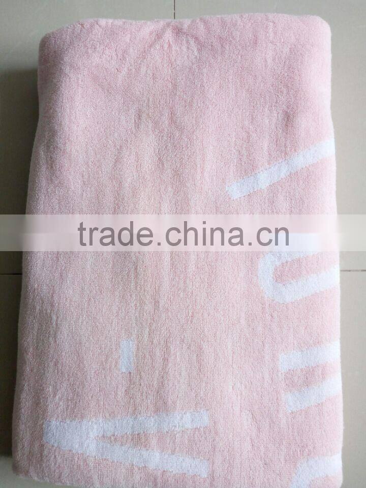 100%cotton custom design Terry Jacquard Yarn dyed large size/light color bath pool/beach blanket Towels