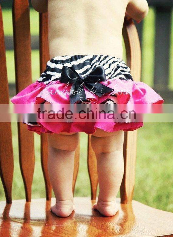 2015Hot Sale Cute Cotton Baby Bloomer With Ruffles Kids Shorts Baby Diaper Cover For Infants Zebra Bloomers Child Bloomers