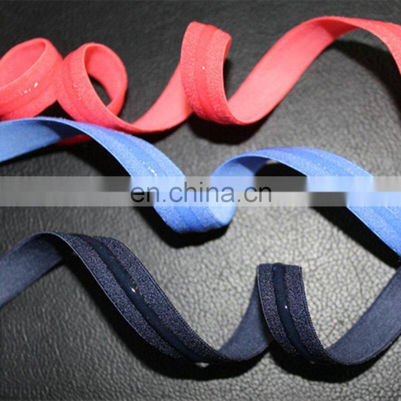 Black Silicone satin lingerie bra strap stretch sewing elastic 1/2" wide
