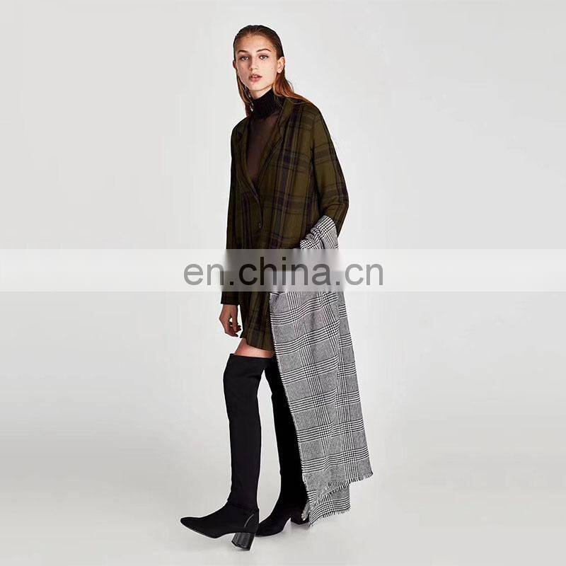 wholesale new style fashion shawl winter warm acrylic blanket women cashmere merino wool scarf