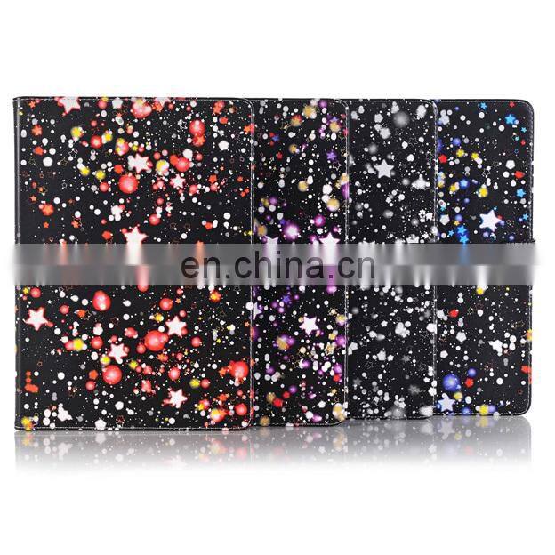 Starry Painting Book Side Flip Wallet Style PU Leather + PC case for iPad 9.7 / iPad 9.7 (2017) / iPad 2017 IPAD 8