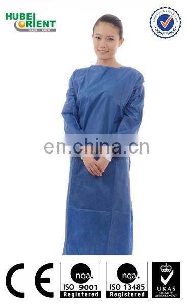 disposable CPE protection plastic medical surgeon gown