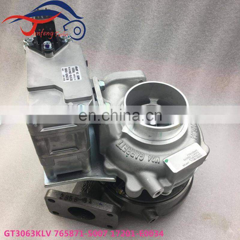 GT2563KLV GT3063KLV Turbo 765871-0007 17201-E0034A Turbocharger for Hino Dutro Truck N04C 4.0L Engine