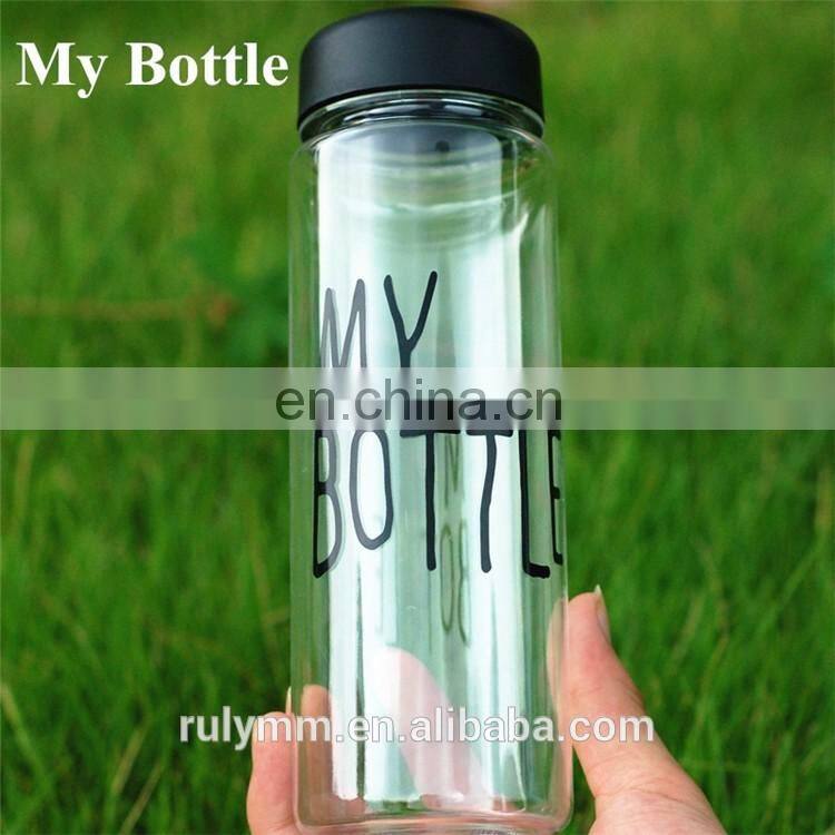 juice drinking plastic my bottle 500ml Logo customized