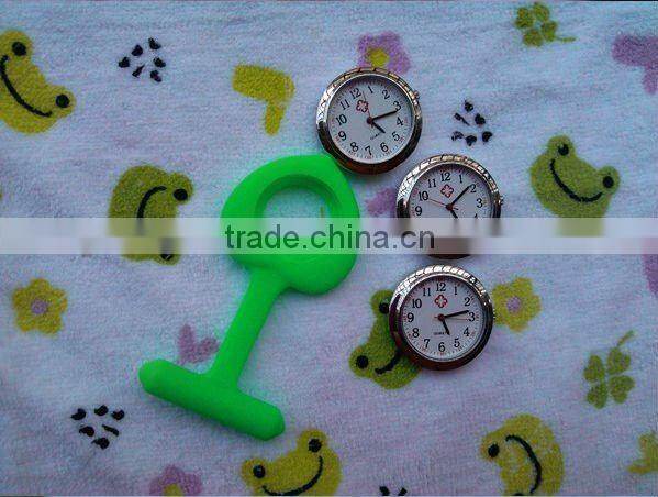 100% factory direct hot sale 2016 custom silicone nurse watch, doctor watch clock/fob medical watch