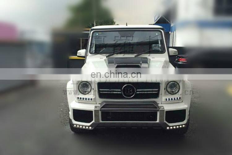 G CLASS W463 G63 G65 to B style normal kit PU material front lip with B emblems grille B emblem rear bumper