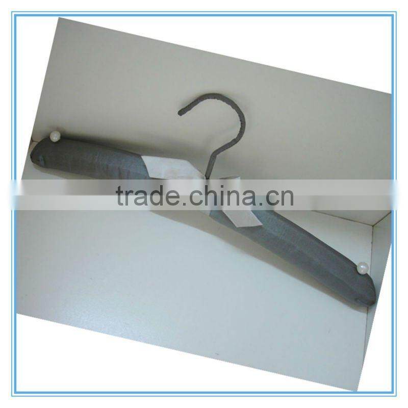 AL-307 grey satin padded underwear hanger