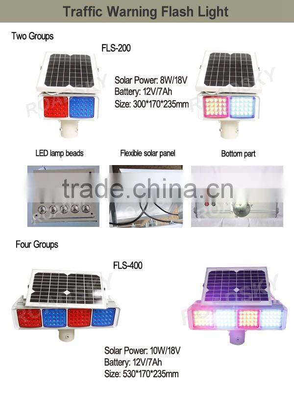 Construction Flashing Solar Powered Traffic Light Price