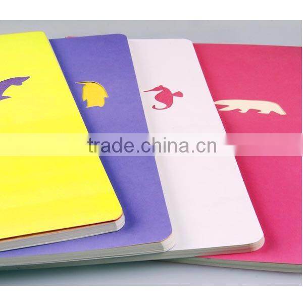 Hollow animal notebook craft paper notebook student exercise softcover school notebook