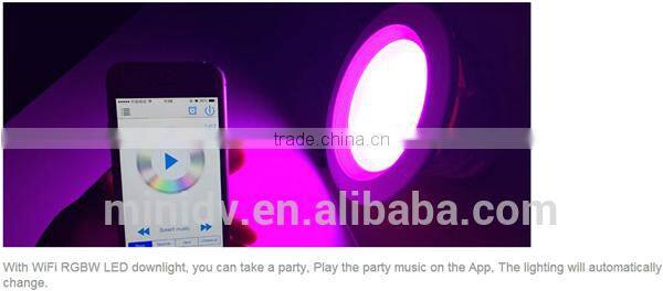 Group Control/Music Control/Timing Control 9W Dimmable WiFi LED Downlight With Both Android And IOS APP Magic Home WiFi