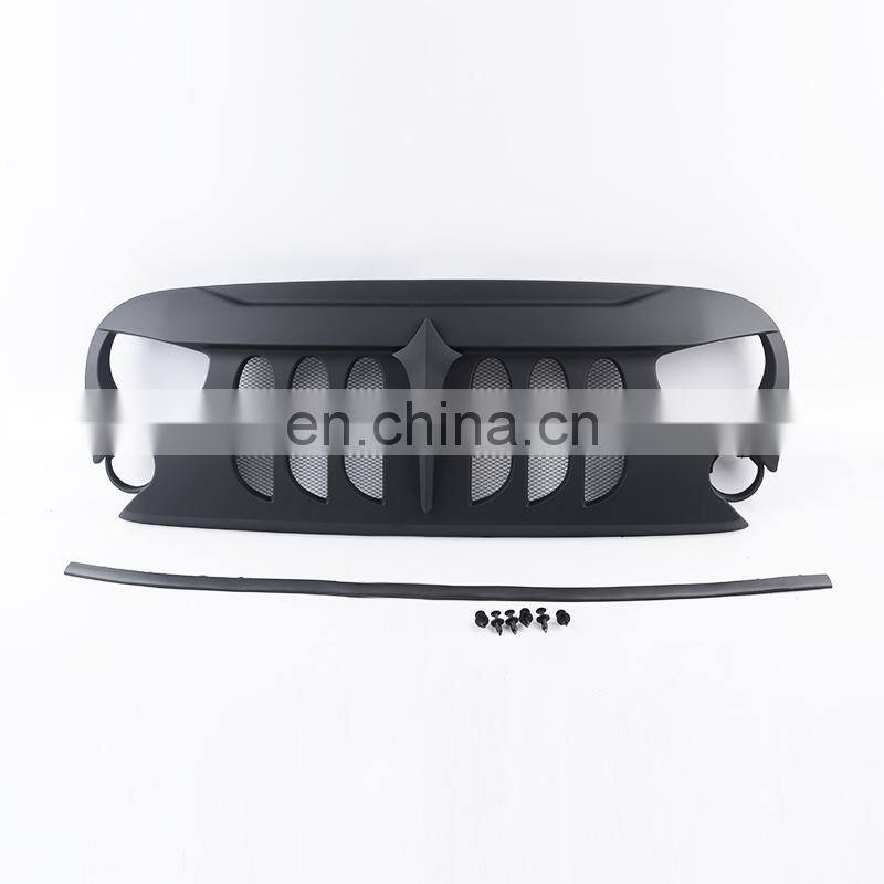 Car Grille with LED For Jeep Wrangler Jk Front grille accessories auto parts