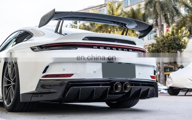 Runde GT3 For Porsche 992 Upgrade GT3 Body Kit Front Bumper Rear Bumper Hood Spoiler Exhaust Rear Engine Cover Side Skirts