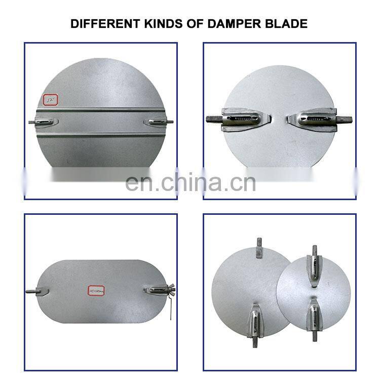 Galvanized Steel Air Vent Circular Damper Blade For HVAC System